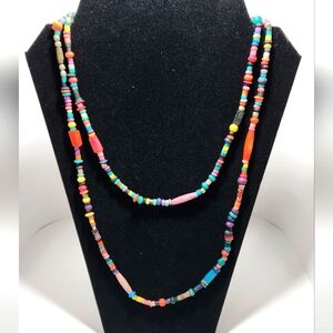 Colorful Ceramic Beaded Necklace